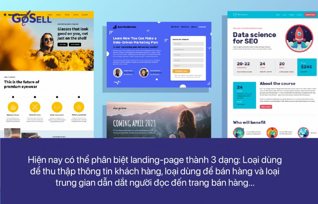 Landing page đẹp và website trong thương mại điện tử hiện nay